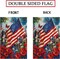 Patriotic 4th of July Garden Flag Butterfly Vertical Burlap Double Sided Patriotic USA Flag